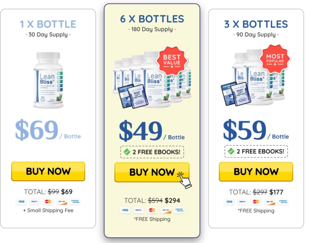 LeanBliss order page